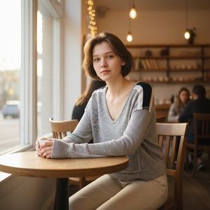 Abercrombie‎ & Fitch Heather Gray Off-Shoulder Sweater. Accent Shoulder Stripes.
